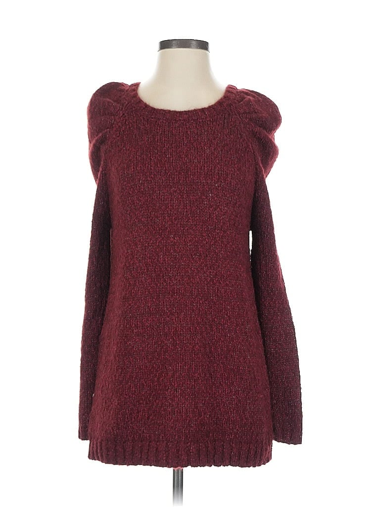 Lauren Conrad Tweed Burgundy Pullover Sweater Size S - photo 1