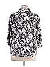 212 Collection Animal Print Silver 3/4 Sleeve Blouse Size 1X - photo 2
