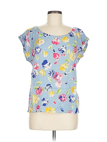 Ralph Lauren Blue Floral Print Ralph Lauren Sleeveless Top (view 1)