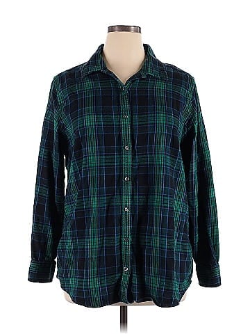 Lands' End Long Sleeve Button-Down Shirt (view 1)
