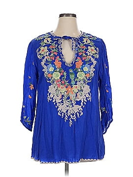 Johnny Was 3/4 Sleeve Blouse