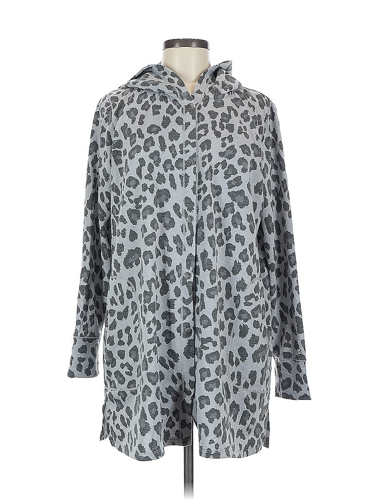 Cuddl Duds Animal Print Gray Jacket Size M - photo 1
