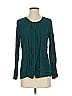 Jaye.e. 100% Rayon Teal Long Sleeve Blouse Size XS - photo 1