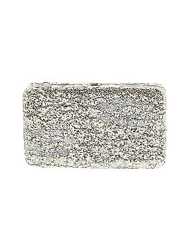 Sondra Roberts White Silver Clutch One size