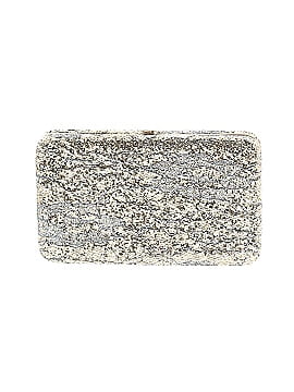 Sondra Roberts White Silver Clutch One size