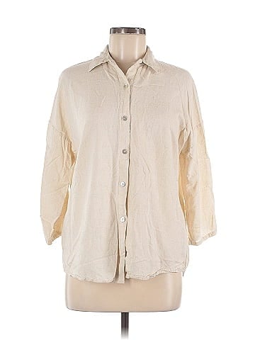 Fun2Fun 3/4 Sleeve Button-Down Shirt (view 1)