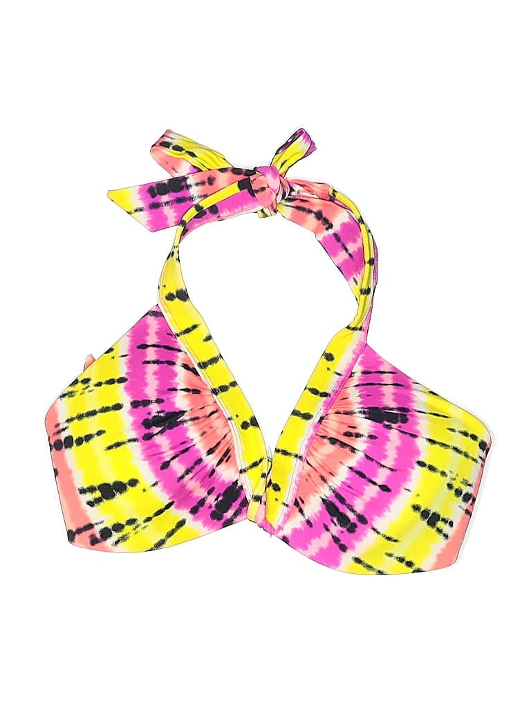 Mudd Tie-dye Pink Swimsuit Top Size L - photo 1