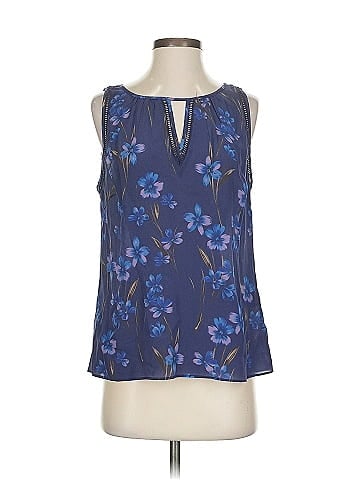 Greylin Sleeveless Silk Top (view 1)