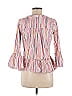 Pomander Place Stripes Pink 3/4 Sleeve Blouse Size XS - photo 2