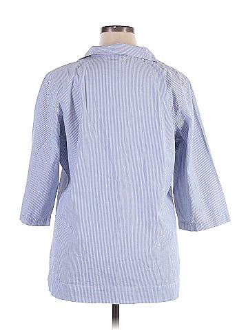 Lands' End 3/4 Sleeve Button-Down Shirt (view 2)