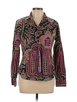 Ak Anne Klein Long Sleeve Blouse