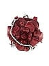 Brighton 100% Leather Floral Red Burgundy Leather Crossbody Bag One size - photo 1