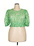 Future Collective Green 3/4 Sleeve Blouse Size XXL - photo 1