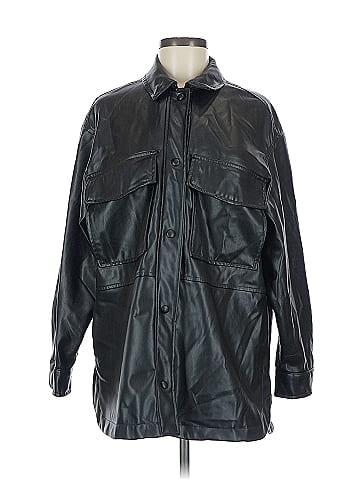 Zara Faux Leather Jacket (view 1)