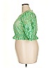Future Collective Green 3/4 Sleeve Blouse Size XXL - photo 4