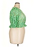 Future Collective Green 3/4 Sleeve Blouse Size XXL - photo 3