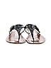 Prada Gray Black Patent Leather Thong Sandals Size EU 37 1/2 - photo 2