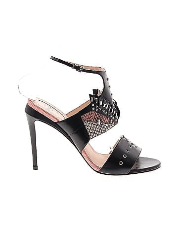 Fendi Studded Leather Rocker Bug Ankle-Strap Sandals (view 1)