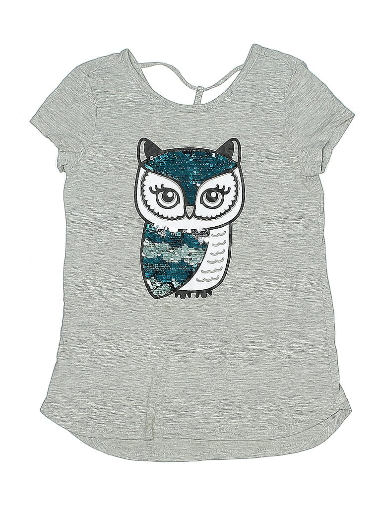 Justice Gray Sleeveless T-Shirt Size 6 (big kids) - photo 1