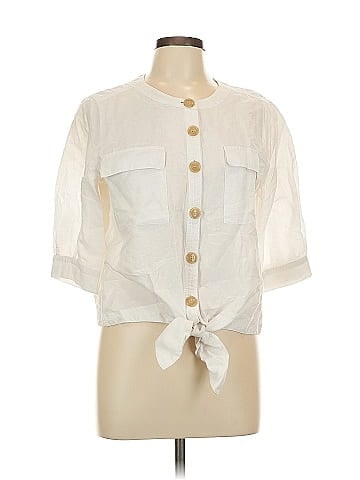 Ann Taylor 3/4 Sleeve Button-Down Shirt (view 1)