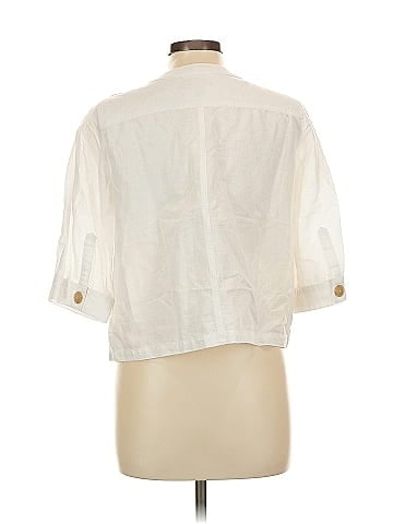 Ann Taylor 3/4 Sleeve Button-Down Shirt (view 2)