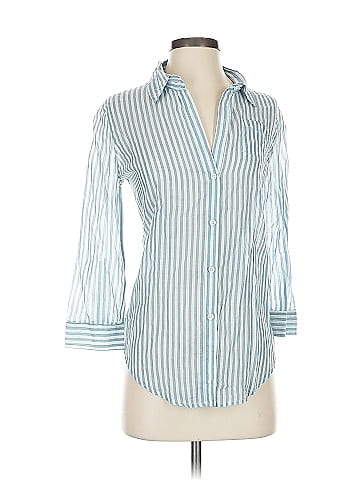 Elizabeth and James 3/4 Sleeve Button-Down Shirt (view 1)