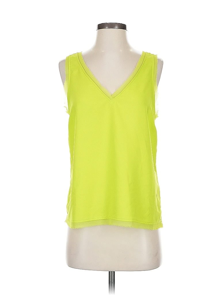 Pre-owned Halogen Sleeveless Blouse In Green