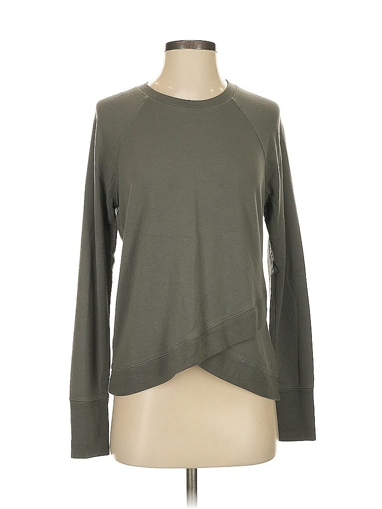 Pre-owned Athleta Sweatshirt In Gray