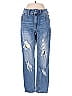 Almost Famous Hearts Blue Jeans Size 5 - photo 1