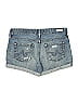 Adriano Goldschmied 100% Cotton Graphic Blue Denim Shorts Size 28 waist - photo 2