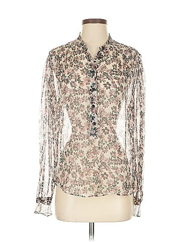 Rag & Bone Long Sleeve Silk Top (view 1)