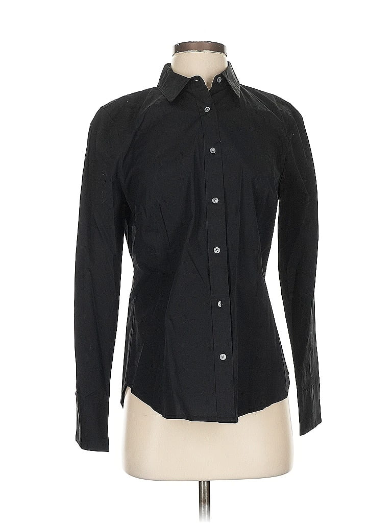 J.Crew 365 Black Long Sleeve Button-Down Shirt Size 4 - photo 1