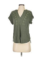 Cable & Gauge Short Sleeve Blouse