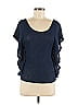 Vintage Havana Blue Short Sleeve Top Size M - photo 1