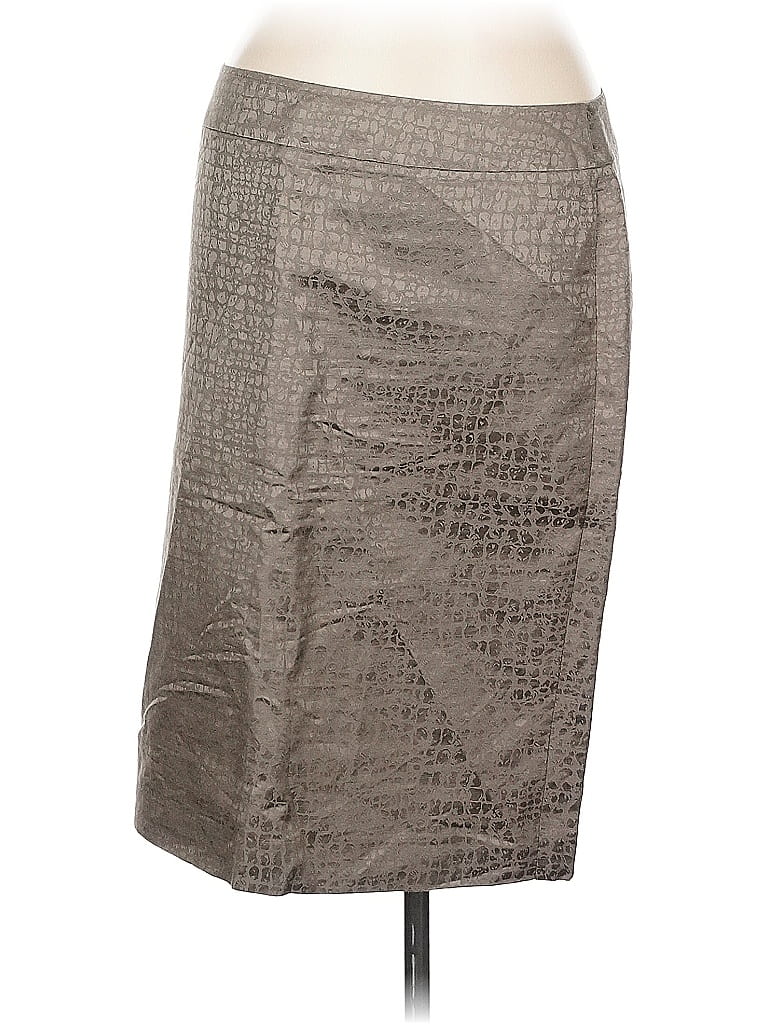 Armani Collezioni 100% Polyester Gray Casual Skirt Size 10 - photo 1