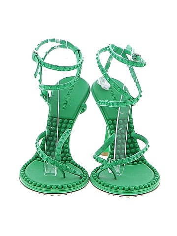 Bottega Veneta Nappa Lagoon Bubble 100mm Sandals  (view 2)