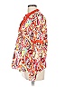 Saks Fifth Avenue 100% Cotton Paisley Orange Long Sleeve Blouse Size 12 - photo 5