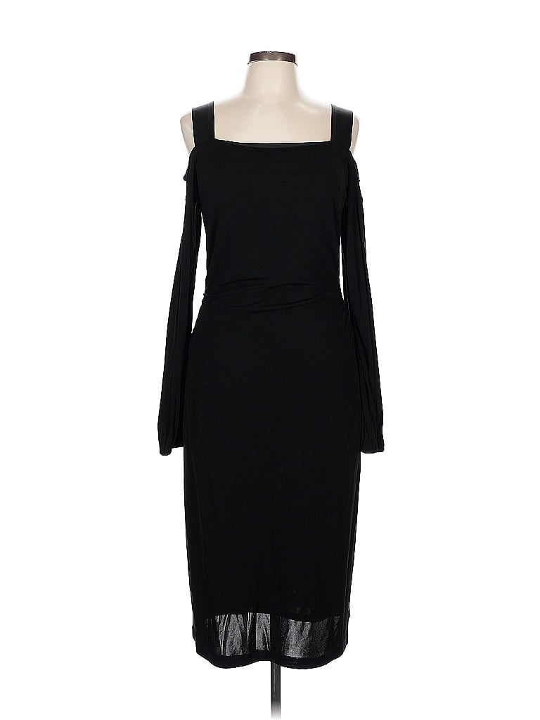 David Meister 100% Rayon Black Cocktail Dress Size L - photo 1