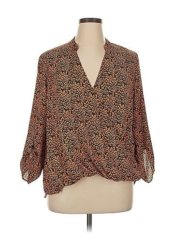 All in Favor 3/4 Sleeve Blouse (view 1)