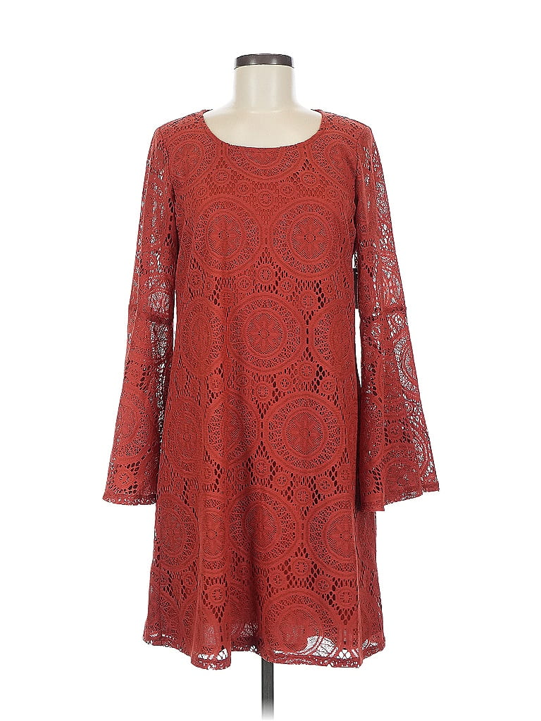 Robe Rouge Tacera Avec Collier Intégré - Taille S, Style A-Line - Neuf Avec étiquettes