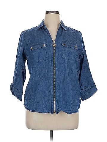 Anne Klein 3/4 Sleeve Button-Down Shirt (view 1)