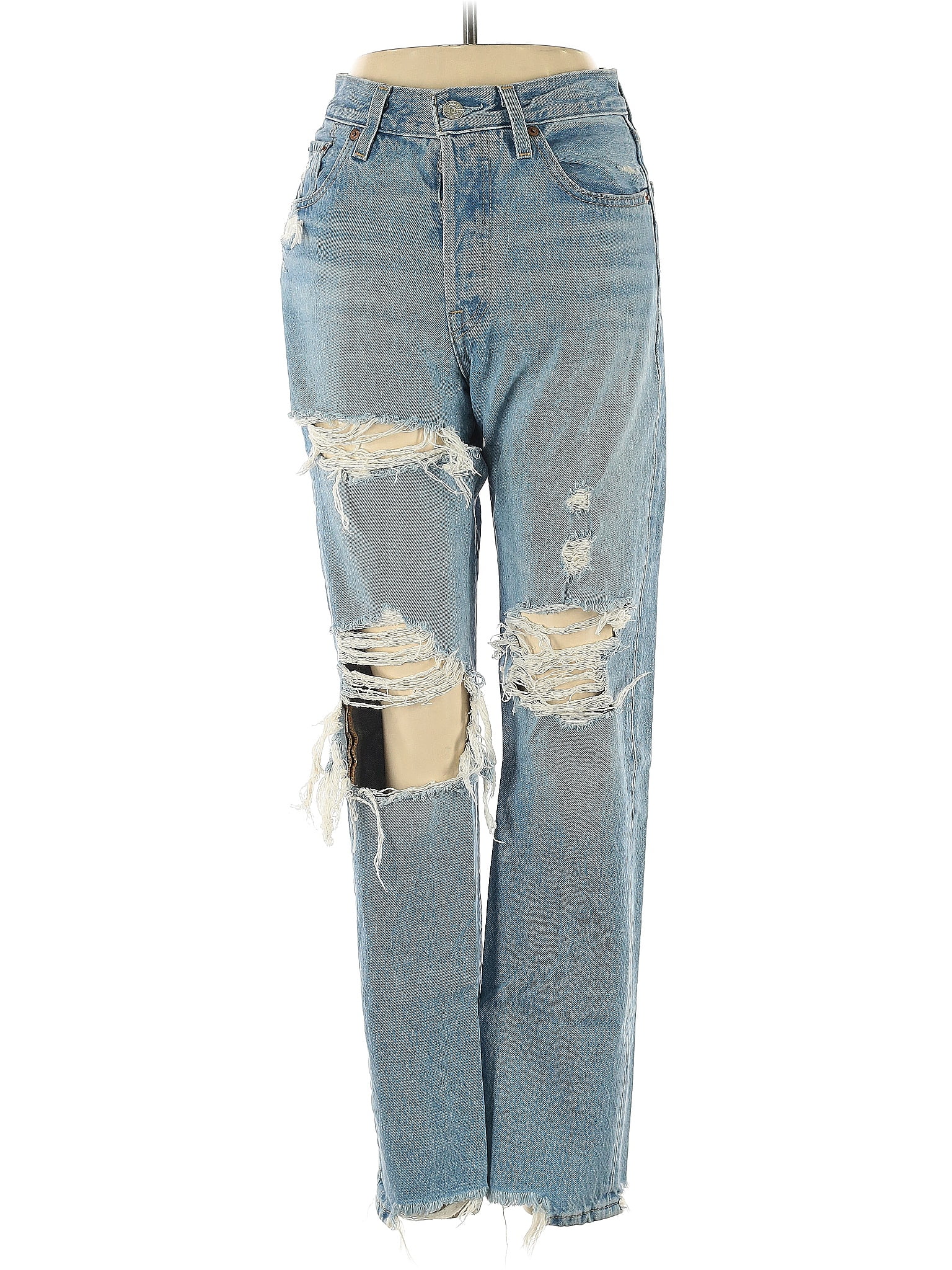 Levi&apos;s 100% Cotton Color Block Blue Jeans Size 25 waist