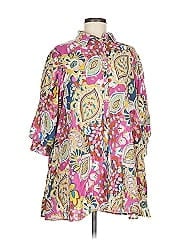 Umgee 3/4 Sleeve Button Down Shirt