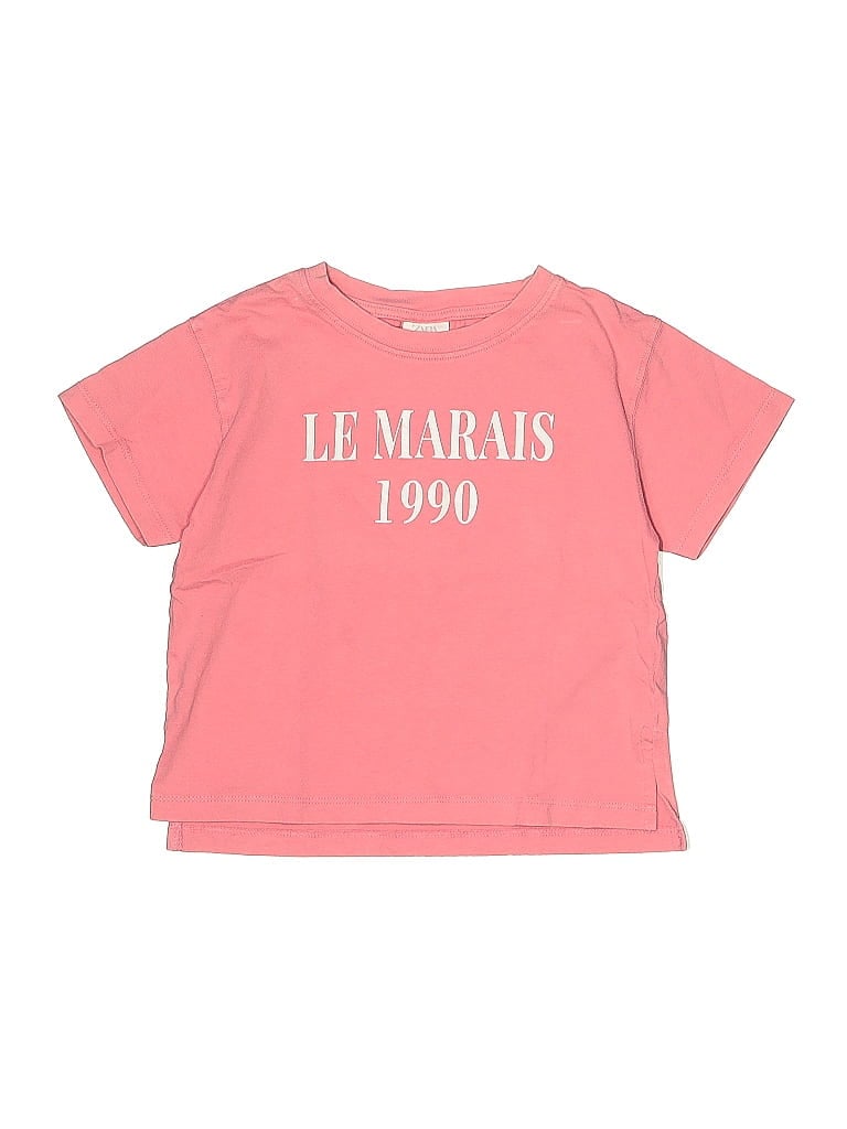 Zara Kids 100% Cotton Pink Short Sleeve T-Shirt Size 6 (big kids) - photo 1