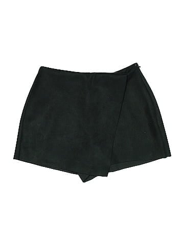 Zara Faux Leather Skirt (view 1)