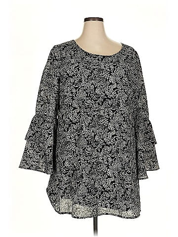 A New Day 3/4 Sleeve Blouse (view 1)