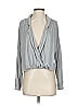 FP BEACH Gray Long Sleeve Blouse Size S - photo 1