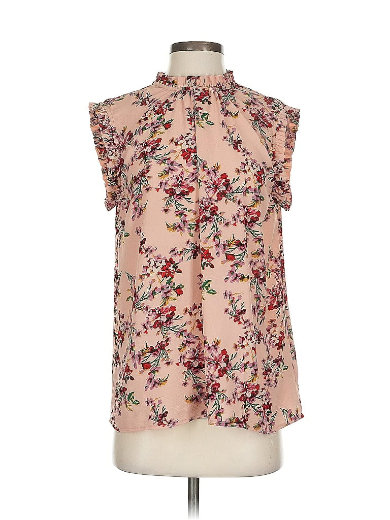 WAYF Floral Pink Sleeveless Blouse Size S - photo 1