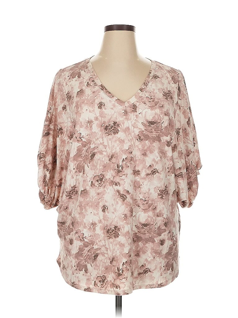 Pre-owned Lularoe 3/4 Sleeve Blouse In Brown