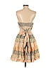 Armani Collezioni 100% Polyester Orange Ivory Cocktail Dress Size 2 - photo 2